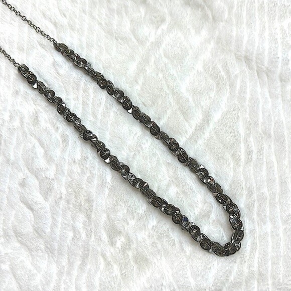 AEA Silver Tone Multi Disk Statement Necklace - Picture 2 of 10